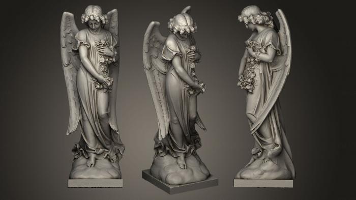نموذج ثلاثي الأبعاد لآلة CNC الملائكة ملاك المقبرة